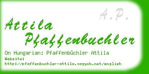 attila pfaffenbuchler business card