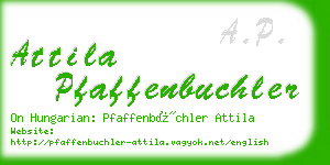 attila pfaffenbuchler business card